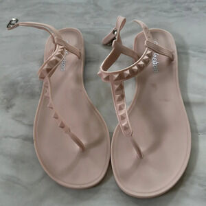 Blush studded gel sandals